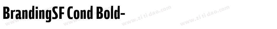 BrandingSF Cond Bold字体转换